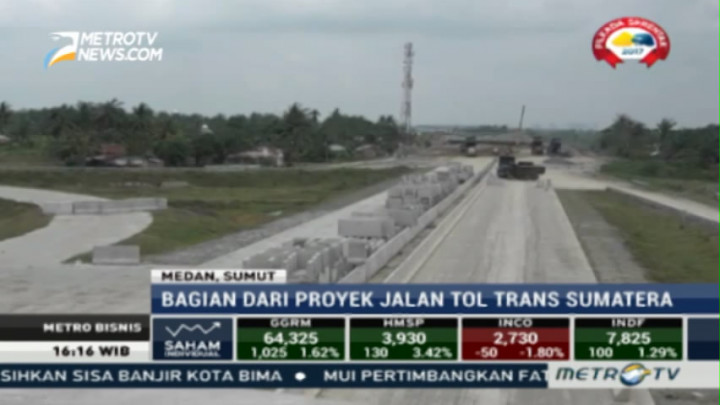 Proyek Tol Medan-Binjai Ditargetkan Selesai pada Akhir 2017