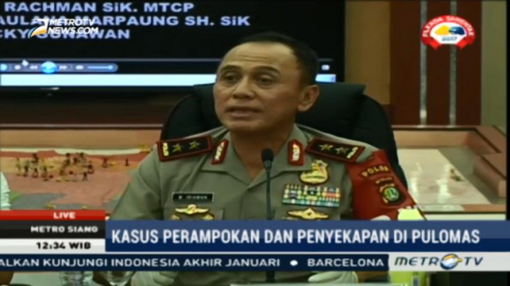 Polda Metro Rilis Kasus Perampokan di Pulomas