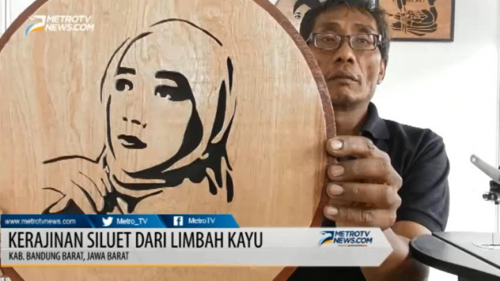 Pengrajin Ini Sulap Limbah Kayu Jadi Kerajinan Siluet