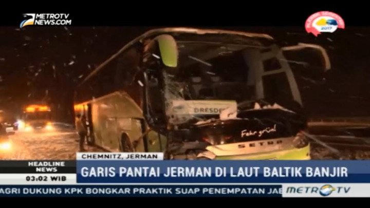 Badai Salju Sebabkan Belasan Kecelakaan di Jerman