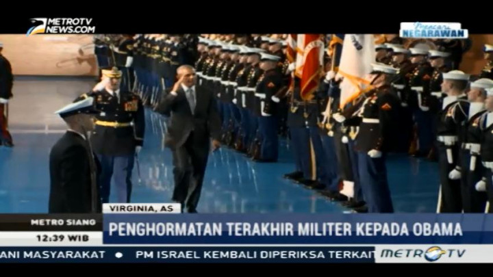 Militer AS Beri Penghormatan Jelang Akhir Jabatan Obama
