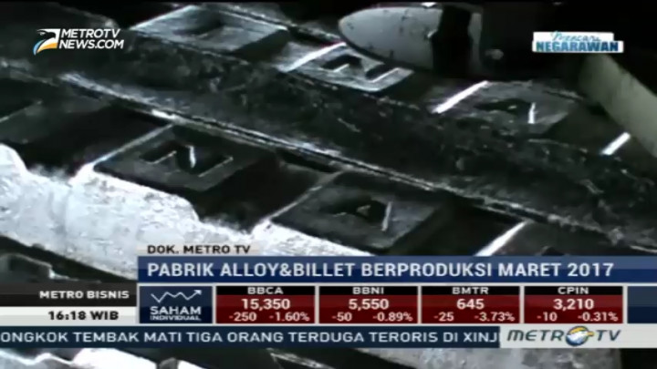 Inalum Sukses Tembus Target Produksi di 2016