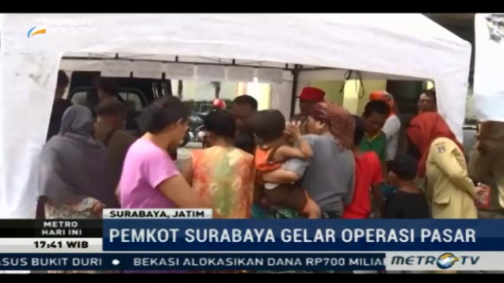 Pemkot Surabaya Gelar Operasi Pasar