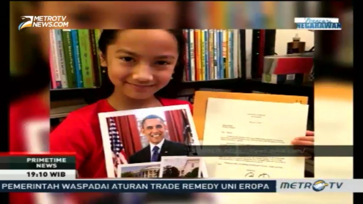 Surat Adinda Alfa Rania Dibalas Barack Obama