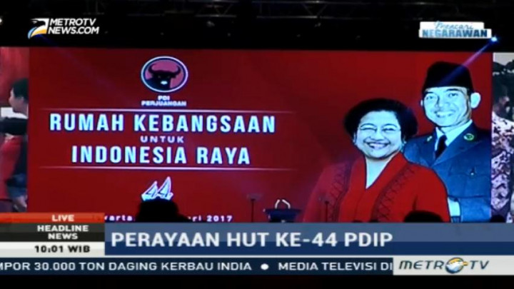 Presiden Jokowi Hadiri Peringatan HUT ke-44 PDI Perjuangan