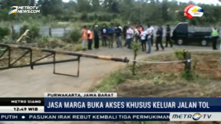 Jasa Marga Buka Jalur Khusus Keluar Tol Cipularang