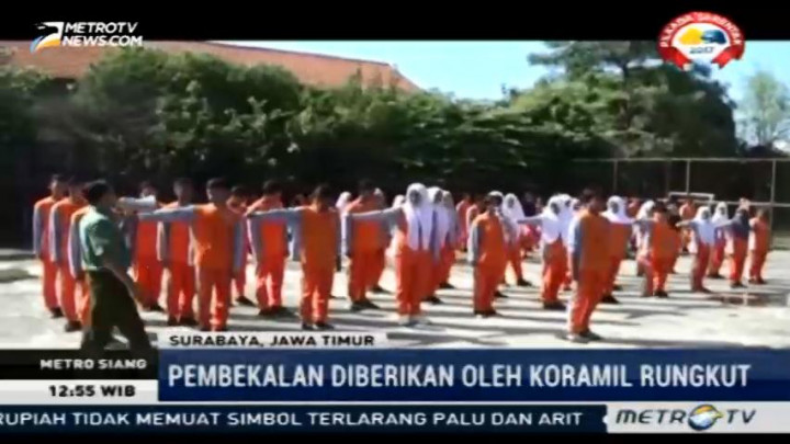 Ratusan Pelajar SMP Ikuti Pelatihan Bela Negara