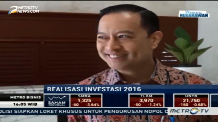 BKPM Optimis Realisasi Investasi di 2016 Mencapai Target