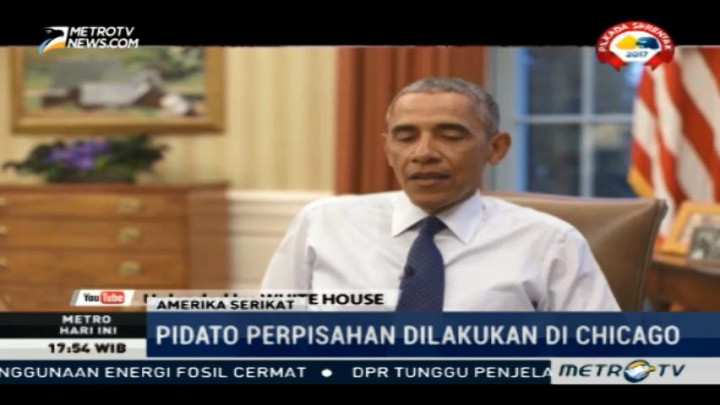 Jelang Pidato Perpisahan Barack Obama