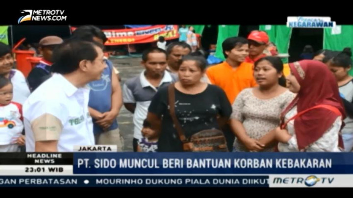PT Sido Muncul Berikan Bantuan untuk Korban Kebakaran di Pinangsia