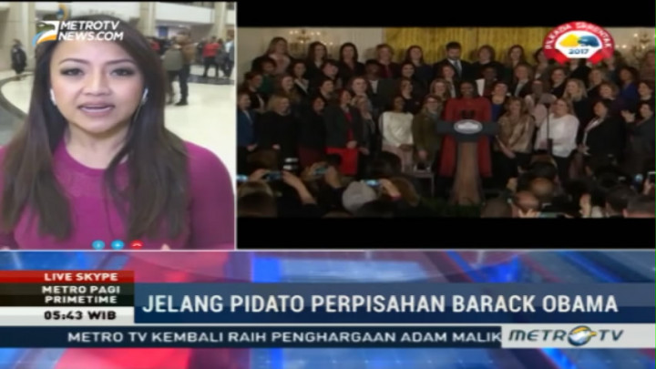 Masyarakat Antusias Saksikan Pidato Perpisahan Obama