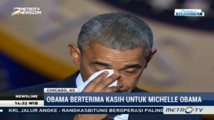 Mata Berkaca-kaca, Obama: Michelle Kamu Teman Baik Saya