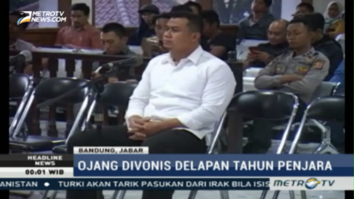 Bupati Subang Nonaktif Ojang Sohandi Divonis 8 Tahun Penjara