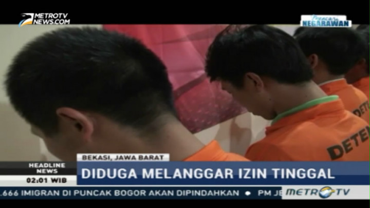 Imigrasi Kelas II Bekasi Tangkap Sembilan TKA Asal Tiongkok