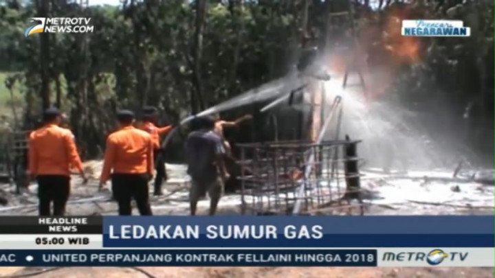 Sumur Gas Ilegal di Musi Banyuasin Masih Keluarkan Semburan Api