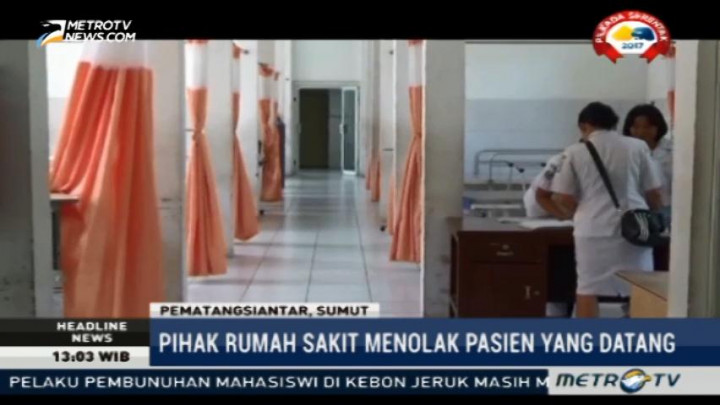 Aksi Mogok Kerja Dokter RSUD Djasamen Saragih Pematang Siantar Berlanjut