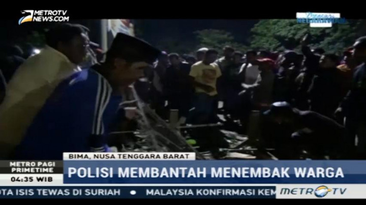 Bentrok Warga di Bima, Satu Orang Tertembak