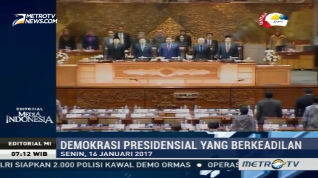 Demokrasi Presidensial yang Berkeadilan