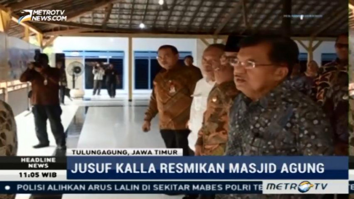 Wapres JK Resmikan Masjid Agung di Tulungagung