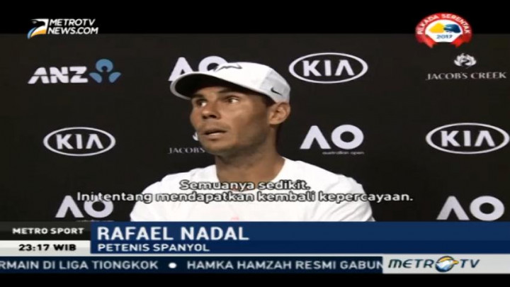 Pulih Cedera, Nadal Melaju ke Babak Kedua Australia Terbuka