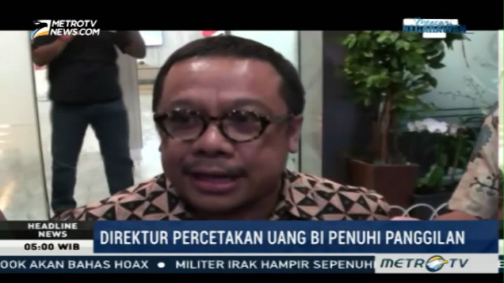 Direktur Percetakan Uang BI Diperiksa Soal Gambar Palu Arit