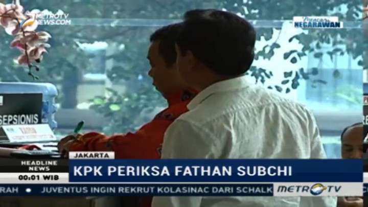 KPK Periksa Anggota DPR Fathan Subchi Atas Kasus Suap di KemenPUPR