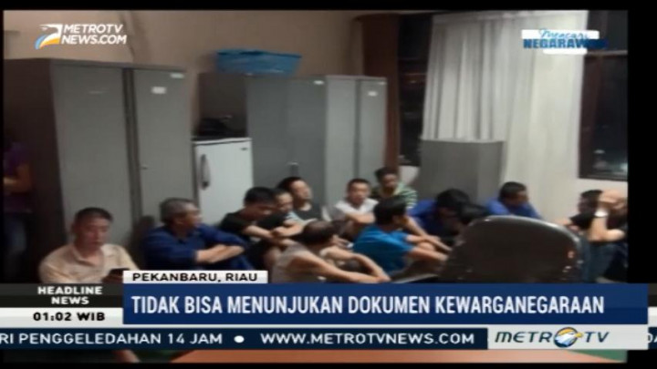 Imigrasi Pekanbaru Tangkap 35 TKA asal Tiongkok