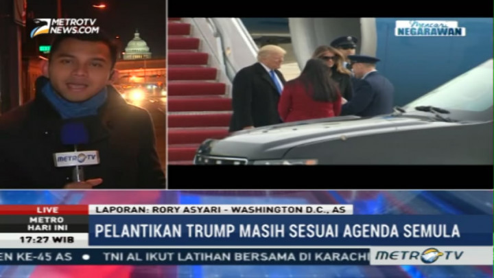 Ribuan Personel Amankan Pelantikan Donald Trump