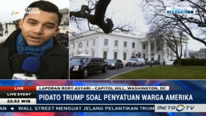 Trump akan Bacakan Pidato Soal Persatuan Warga Amerika