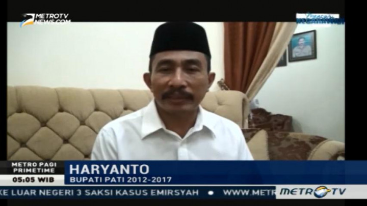 Bupati Pati Bantah Terlibat Kasus Suap Bupati Klaten