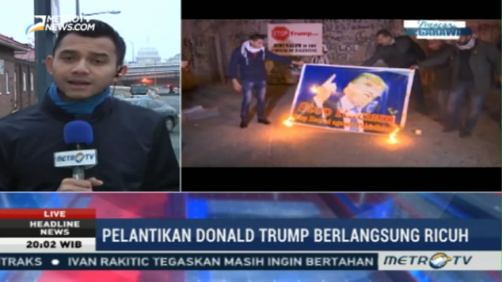 217 Orang Ditangkap dalam Kerusuhan Inaugurasi Trump