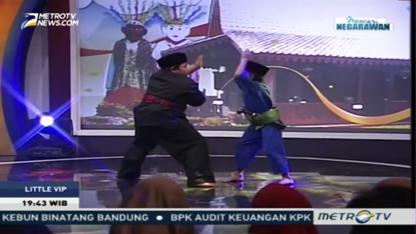 Lucunya Tingkah Ucup dan Pitung Peragakan Silat Cingkrik