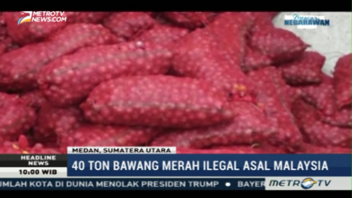 Bea Cukai Kuala Tanjung Gagalkan Penyelundupan 40 Ton Bawang Merah