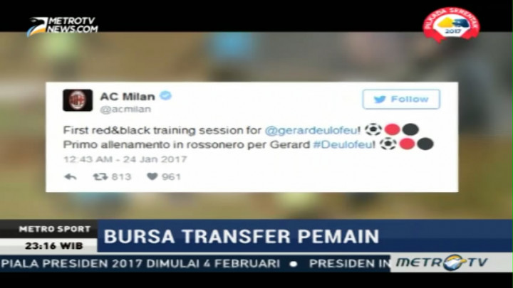 AC Milan Resmi Pinjam Gerard Deulofeu dari Everton