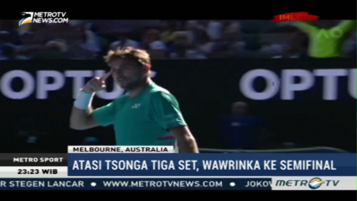 Wawrinka Rebut Tiket Semifinal Australia Terbuka