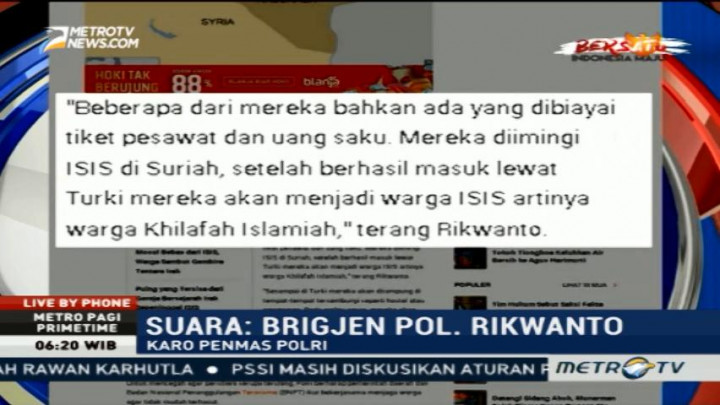 17 WNI Terduga Simpatisan ISIS akan Dikembalikan ke Keluarga