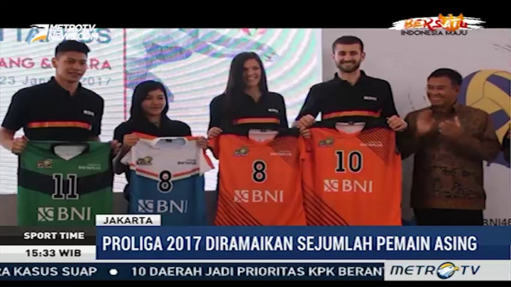 Persiapan Tim Voli Peserta Proliga 2017
