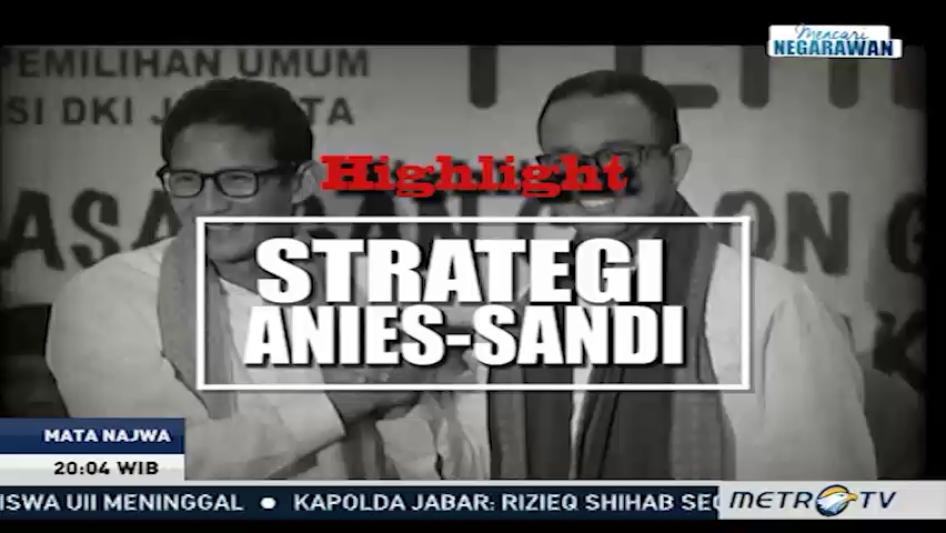 Highlight Mata Najwa: Strategi Anies-Sandi
