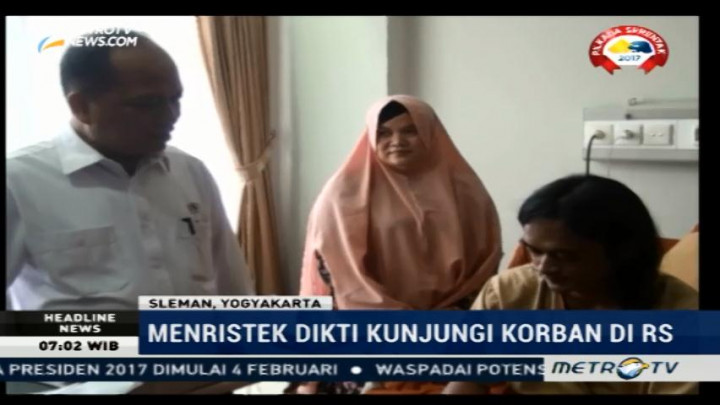 Menristekdikti Kunjungi Mahasiswa Korban Diksar Mapala UII di RS