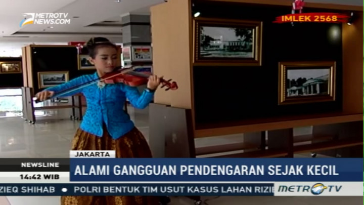 Alunan Biola Gadis Penyandang Tunarungu