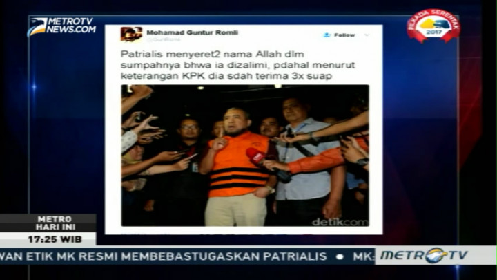 Sumpah Patrialis Akbar Ramai Diperbincangkan di Medsos