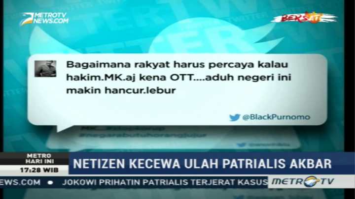 Ungkapan Kekecewaan Netizen Terhadap Patrialis Akbar