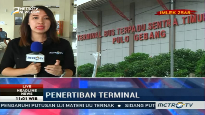 Hari Ini, Pemusatan Bus di Terminal Pulo Gebang Dimulai