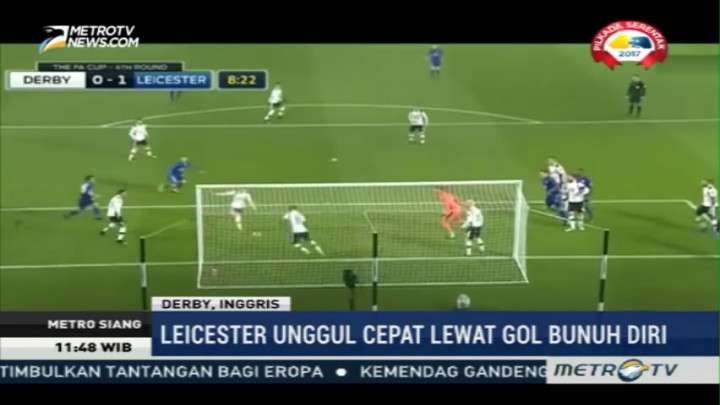Leicester City Ditahan Imbang Derby County