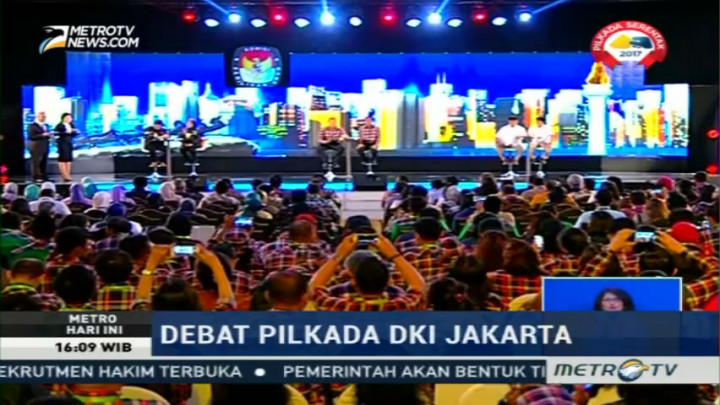 Tiga Paslon Pilgub DKI Mengaku Puas dengan Hasil Debat Kedua