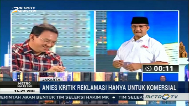 Saling Serang soal Reklamasi di Debat Pilgub DKI