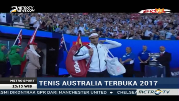 Kalahkan Nadal, Federer Bawa Pulang Trofi Australia Terbuka 2017