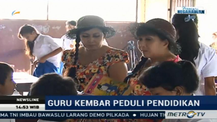 Ibu Kembar Peduli Pendidikan Anak Jalanan