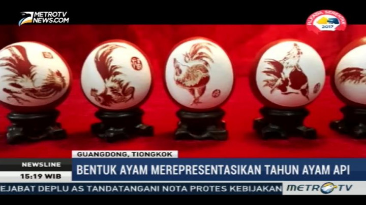 Unik, Seniman Ukir Ratusan Cangkang Telur dengan Gambar Ayam