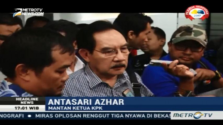 Datangi Polda Metro, Antasari: Kasus SMS Misterius Belum Ada Pergerakan